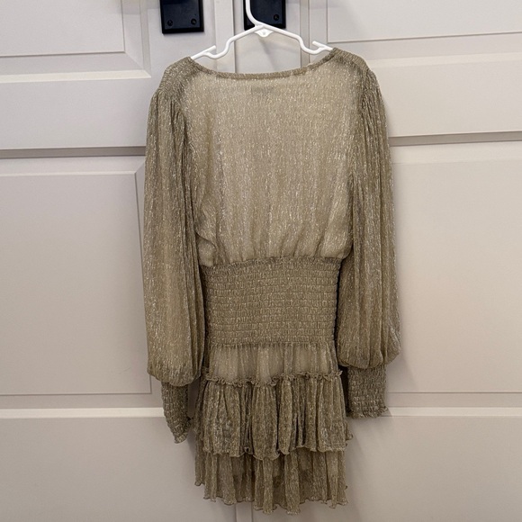 Habitual Metallic Gold sparkle Dress - Picture 6 of 6